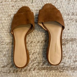 Banana Republic Suede Slides, Size 8.5